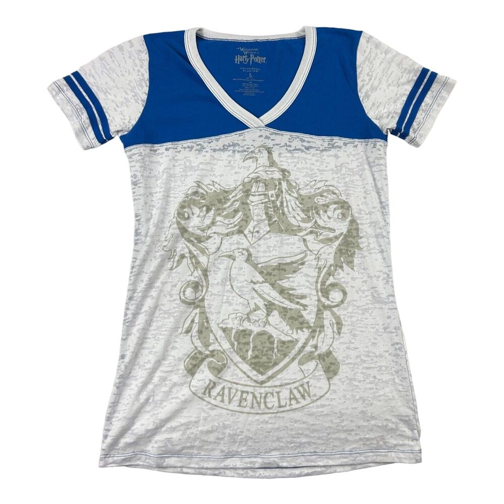Wizarding World Harry Potter Ravenclaw Crest Short Sleeve T Shirt Sz L Universal